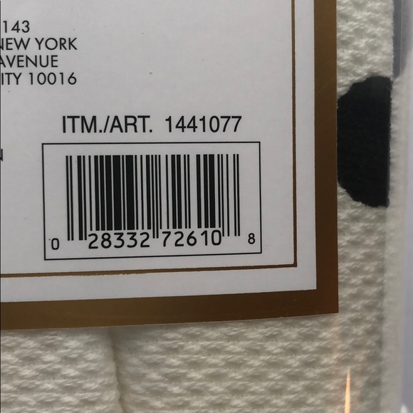 LAST BLACK‼️Kate Spade Kitchen Towel Set 6 Black - Picture 5 of 5